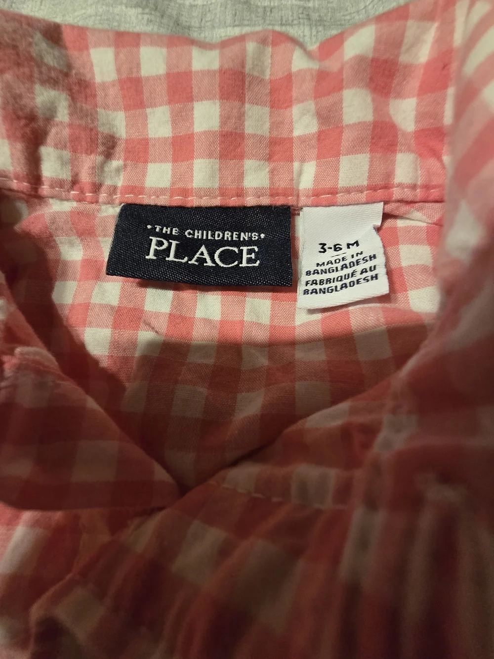 The Children's Place Baby Bundle 2 Pc Plaid Sweater Vest Bodysuit Outfit 3-6M